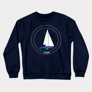 J/24 Sailboat Crewneck Sweatshirt